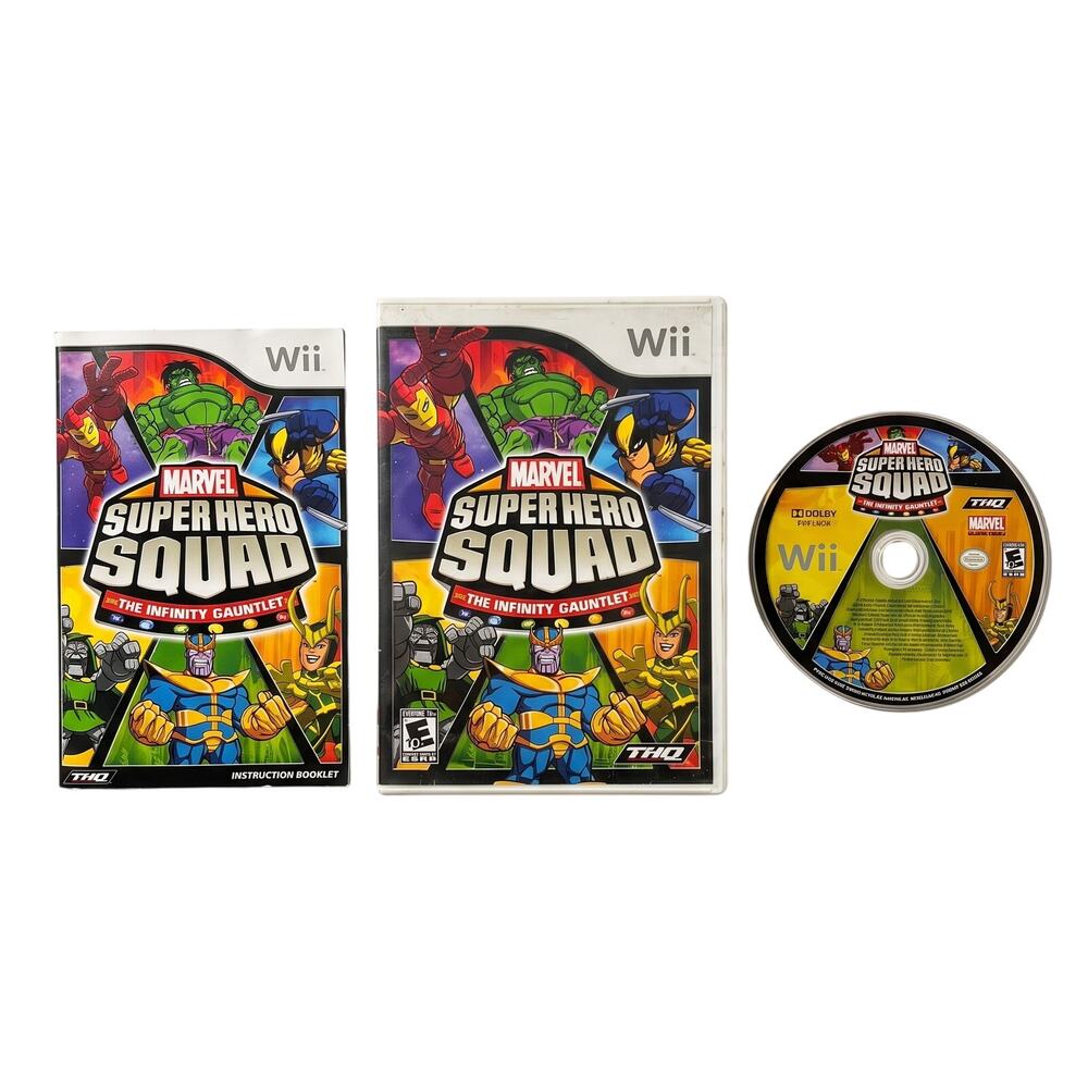 Wii Marvel Super Hero Squad The Infinity Gauntlet CIB Complete In‎ Box Game